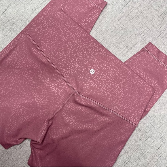 Lululemon Align High Rise Pant Leggings Plumful Embossed Purple 10 - Picture 9 of 12